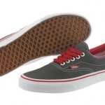 Vans Era VN-0QFK7OT Pop Charcoal Red Canvas Casual Shoes Men