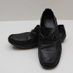 VERY NICE Men’s Size 7.5 HUGO BOSS Black Leather Loafer Shoes
