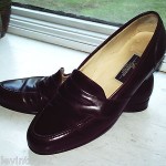 RARE BRAGANO BY COLE HAAN CORDOVAN LEATHER PENNY LOAFERS 12 M SHOES MADE ITALY