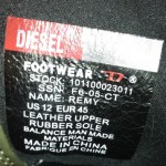 DIESEL Shoes*LEATHER*size 12 men’s*DIESEL shoes mens brwn grn*REMY model*EUR 45*