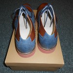 New Cole Haan Air Franklin Saddle Bourbon/Ocean Suede Size 13M