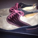 COLE HAAN  AIR COLTON 13M SUEDE CROC.SADDLE OXFORDS