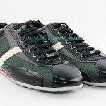 HUGO BOSS RED LABEL THAMIO GREEN & BLACK SHOES SNEAKERS LEATHER NEW SZ 10 43