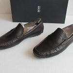 Hugo Boss Leather Loafer ‘Drep US’.Dark Brown.Size- 7