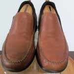 Mens size 9.5 M brown leather Cole Haan slip on loafers casual shoes  K2