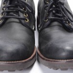 COLE HAAN 10 black nubuck leather NIKE AIR lug sole oxford derby shoe C10860