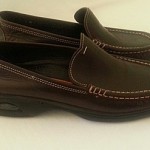 9.5 M COLE HAAN Mens Nike Air Shoes Santa Barbara Brown Loafers Slip On