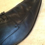 HUGO BOSS BLACK Dress Oxford Moc Toe Men’s Shoes SZ 12 Excellent!
