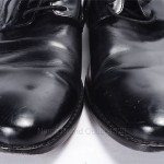 COLE HAAN 9.5 black leather NIKE AIR COLTON oxford derby plain toe shoe C08894