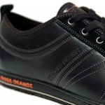 $225 Hugo Boss ORANGE Label Sneakers Black Mens Shoes 10 43 Trainers Walking .5