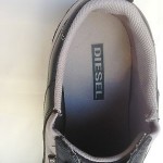 DIESEL Black Leather Casual Athletic Comfort Fashionable  Sneakers Size 9,5 M