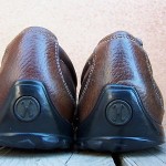 MENS DRESS SHOE COLE HAAN SIZE 9.5M BROWN LEATHER CASUAL SLIP ON DRIVER LOAFERS