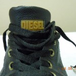 DIESEL “BILCO II” Black Leather W/Rubber Sole Shoes – Sz 13 (item #F042)
