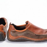 COLE HAAN 12 brown leather NIKE AIR driving moccasin loafer slip on shoe C09766