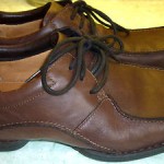 CLARKS MENS BROWN LEATHER CASUAL LACE UP FLEXI SOLE SZE 10 G