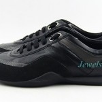 HUGO BOSS BLACK LABEL GRAMIO BLACK SHOES SNEAKERS LEATHER NEW SZ 10 43