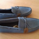 Mens New Cole Haan Nike Air Grant Suede DRIVING Loafers Shoes size 12 Blue