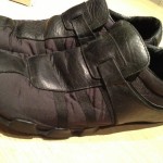 Diesel “Leon” Black Leather Black Nylon sz 10.5 AWESOME KICKS