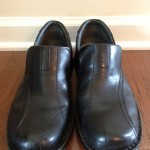 NEW CLARKS ESCALADE 70845 SLIP ON BLACK LEATHER LOAFER SIZE 11M
