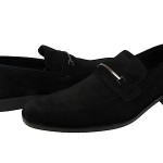 Hugo Boss Mens Carl Black Suede Slip-on Casual Dress Bit Fashion Loafers Shoes