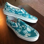 Vtg. 2007 Vans Authentic SF Duke Kahanamoku Lake Blue /True White Slip On Mint!!