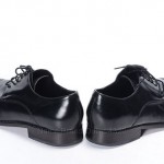 COLE HAAN 9.5 black leather NIKE AIR COLTON oxford derby plain toe shoe C08894