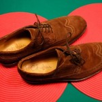 COLE HAAN NIKE AIR WING TIP OXFORD BROWN SUEDE LEATHER MEN’S SZ 10