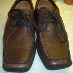 CLARKS MENS BROWN LEATHER CASUAL LACE UP FLEXI SOLE SZE 10 G