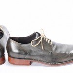 COLE HAAN 11 green leather NIKE AIR COLTON plain toe oxford blucher shoe C09580