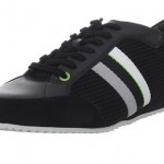 HUGO BOSS Mens Shoes Fashion Black Sneakers VICTOIRE SF, BOSS Green – New In Box