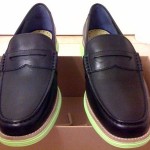 **New Cole Haan Lunargrand Penny, Black/Yellow Leather** SZ 9