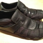 Diesel “Leon” Black Leather Black Nylon sz 10.5 AWESOME KICKS