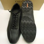 NEW COLE HAAN AIR HUGHES SOFT BLACK LEATHER CASUAL FASHION SNEAKERS W/ NIKE AIR