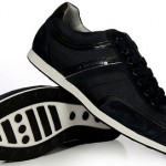 Hugo Boss Men’s Lace Up Fashion Sneakers Silvans Navy Blu 50235181 New Authentic