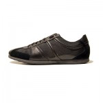 $225 Hugo Boss ORANGE Label Sneakers Black Mens 12 45 Shoes Trainers 11.5 Sport