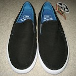 VANS SKATEBOARDING MENS BALI BLACK & WHITE SLIP ON SHOES SIZE 10 SHIPS FREE NWT