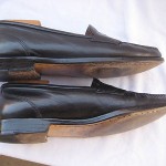 COLE HAAN BLACK LEATHER PENNY LOAFERS  MENS SIZE 9 D