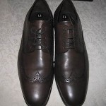 New Hugo Boss Mens Matano Dark Brown Lace-up Wingtip Casual Oxfords Dress Shoes