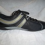 Boss Hugo Boss Black Mesh Striped Sneaker Size 10 US Size 43 EU
