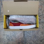 VANS SKATEBOARDER ERA SIZE 11 ORANGE AND RED CANVAS