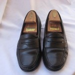 COLE HAAN BLACK LEATHER PENNY LOAFERS  MENS SIZE 9 D