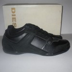 MEN DIESEL EXCURSE BLACK CLASSIC CASUAL SHOES LACE UP SIZE US 7.5 GREAT STYLE