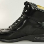 Cole Haan Air Conner High Top Boot Black Shiny C10787 sz 8.5