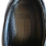Men’s Hugo Boss ‘Thanto’ Black Leather Lace-Up Fashion Sneakers, size 8 1/2