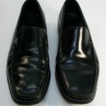 Mens Cole Haan BLACK Leather Slip On Loafer Shoes Size 10 M