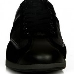 Hugo Boss Men’s Lace Up Fashion Sneakers Silvans Black 50235181 New Authentic