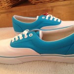 Custom Vans Era Blue/White Size 12 Mens