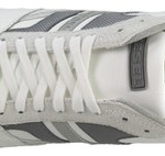 New $95 DIESEL Gunner  Men  Shoes Size US 10.5  EU 44 White / Charcoal Gray