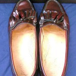 COLE HAAN MEN’S BURGUNDY CORDOVAN LEATHER KILTIE TASSEL LOAFERS SHOES 8.5D