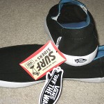VANS SKATEBOARDING MENS BALI BLACK & WHITE SLIP ON SHOES SIZE 10 SHIPS FREE NWT